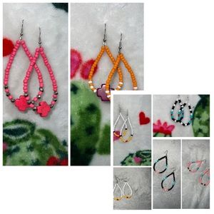 Custom made beaded earrings